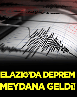 AFAD duyurdu! Elazığ'da deprem meydana geldi!
