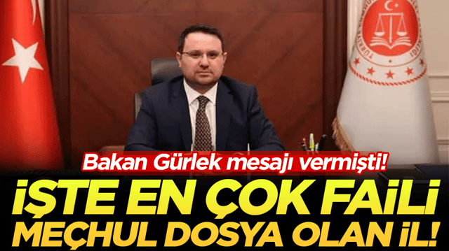 Akın G&uuml;rlek mesajı vermişti: İşte en &ccedil;ok faili me&ccedil;hul dosyası olan iller!