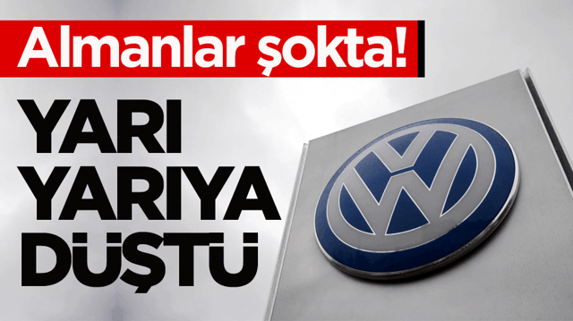 Almanlar şokta! Volkswagen Grubu&rsquo;nun karı yarı yarıya d&uuml;şt&uuml;