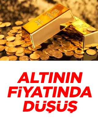Altının fiyatında düşüş