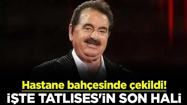 Ankara Bilkent Şehir Hastanesi'nin bah&ccedil;esinde &ccedil;ekildi! İşte İbrahim Tatlıses'in son hali