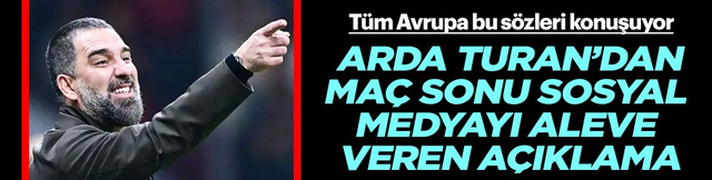 Arda Turan Avrupa'yı salladı! Ma&ccedil; sonu sosyal medyayı aleve veren a&ccedil;ıklama: Bizi &ouml;ld&uuml;recek şey...