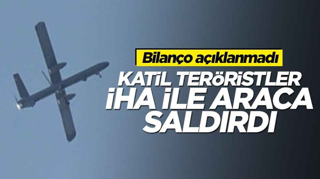Ateşkes yalan oldu... Bir aracı İHA ile vurdular!