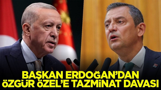 Başkan Erdoğan&rsquo;dan &Ouml;zg&uuml;r &Ouml;zel&rsquo;e tazminat davası