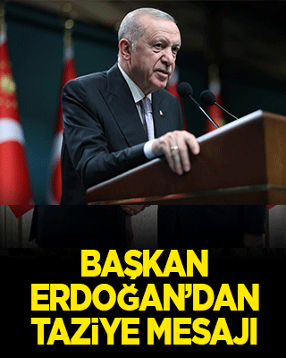 Erdoğan’dan şehit ailesine taziye mesajı