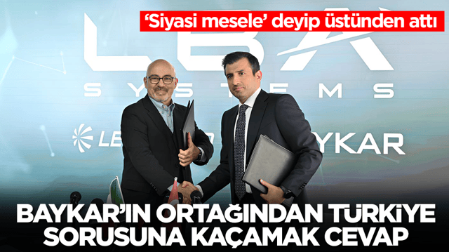 Baykar'ın ortağından T&uuml;rkiye sorusuna ka&ccedil;amak cevap: &lsquo;Siyasi mesele&rsquo; deyip &uuml;st&uuml;nden attı