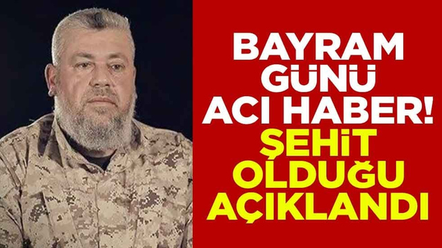 Bayram g&uuml;n&uuml; acı haber! Şehit olduğu a&ccedil;ıklandı