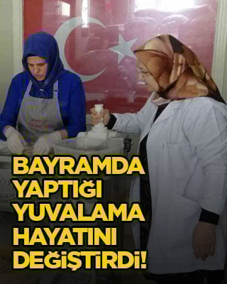 Bayramda yaptığı yuvalama hayatını değiştirdi!