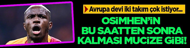 Bitti bu iş artık! 2 Avrupa devinin Osimhen planı! Galatasaray transferde ne yapacak?