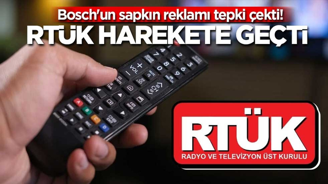 Bosch'un sapkın reklamı tepki &ccedil;ekti! RT&Uuml;K harekete ge&ccedil;ti