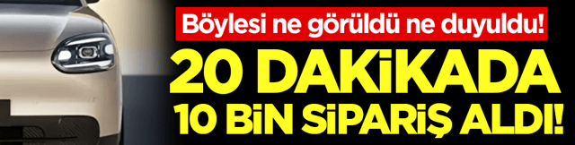 B&ouml;ylesi ne g&ouml;r&uuml;ld&uuml; ne duyuldu: 20 dakikada 10 bin sipariş aldı!