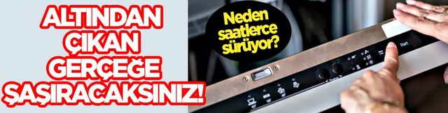 Bu detaya dikkat: Bulaşık makinesinin eko modu neden saatlerce s&uuml;r&uuml;yor?
