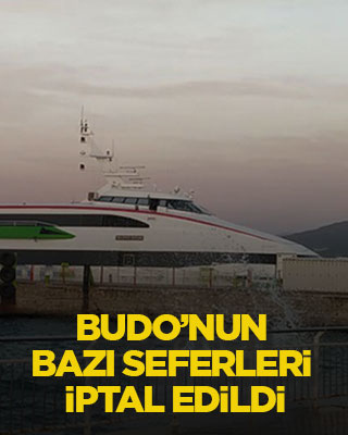BUDO’nun bazı seferleri iptal edildi