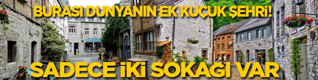 Burası d&uuml;nyanın ek k&uuml;&ccedil;&uuml;k şehri! Sadece iki sokağı var, daha yorulamadan şehir bitiyor