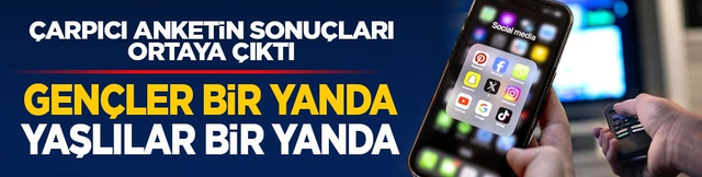 &Ccedil;arpıcı anketin sonu&ccedil;ları ortaya &ccedil;ıktı: Gen&ccedil;ler bir yanda yaşlılar bir yanda