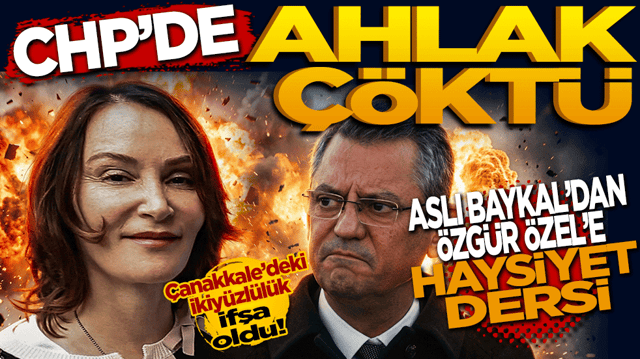 CHP'de ahlak &ccedil;&ouml;kt&uuml;: Aslı Baykal'dan &Ouml;zg&uuml;r &Ouml;zel'e 'HAYSİYET' dersi!