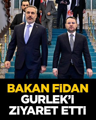 Dışişleri Bakanı Hakan Fidan, Adalet Bakanı Akın Gürlek’i ziyaret etti