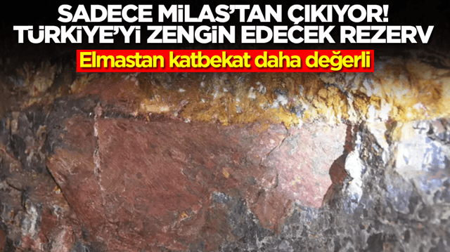 D&uuml;nyada sadece Milas'ta &ccedil;ıkıyor! T&uuml;rkiye'yi zengin edecek rezerv: Elmastan katbekat daha değerli