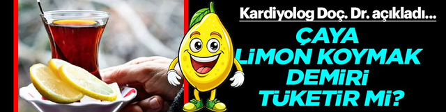 Emilimi kolaylaştırmak i&ccedil;in... &Ccedil;aya limon koymak demiri t&uuml;ketir mi?