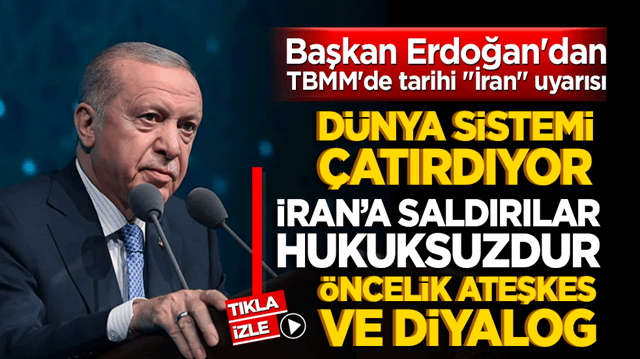 Eski d&uuml;zen &ccedil;atırdıyor! Başkan Erdoğan'dan TBMM'de tarihi "İran" uyarısı
