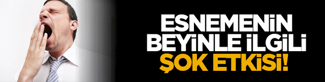 Esnemenin beyinle ilgili şok etkisi! Sıvıyı tetikliyor