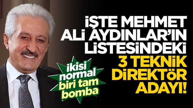 Fenerbah&ccedil;e'nin teknik direkt&ouml;r&uuml; kim olacak? İşte Mehmet Ali Aydınlar'ın listesindeki 3 aday!
