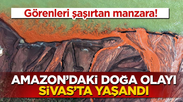 G&ouml;renleri şaşırtan manzara! Amazon&rsquo;daki doğa olayı Sivas&rsquo;ta yaşandı