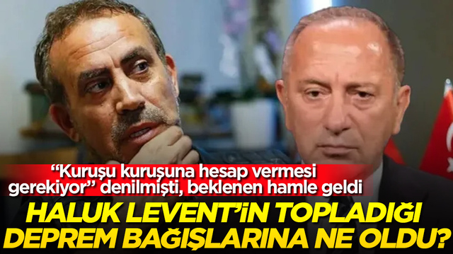 Haluk Levent&rsquo;in topladığı deprem bağışlarına ne oldu? &ldquo;Kuruşu kuruşuna hesap vermesi gerekiyor&rdquo; denilmişti, beklenen hamle geldi