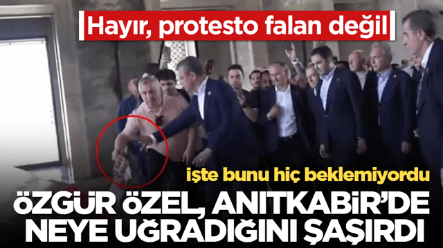 Hayır, protesto falan değil! &Ouml;zg&uuml;r &Ouml;zel, Anıtkabir&rsquo;de neye uğradığını şaşırdı! İşte bunu hi&ccedil; beklemiyordu