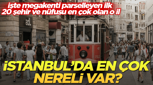 İstanbul&rsquo;da en &ccedil;ok nereli var? İşte megakenti parselleyen ilk 20 şehir ve n&uuml;fusu en &ccedil;ok olan o il