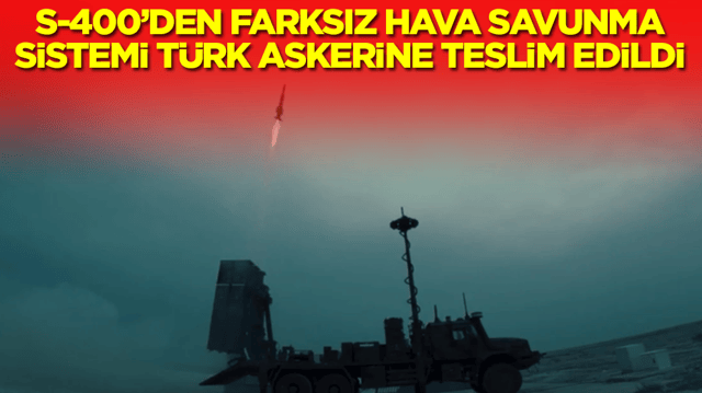 İşte bu &ccedil;ok ani oldu: S-400'lerden farksız hava savunma sistemi T&uuml;rk askerine teslim edildi