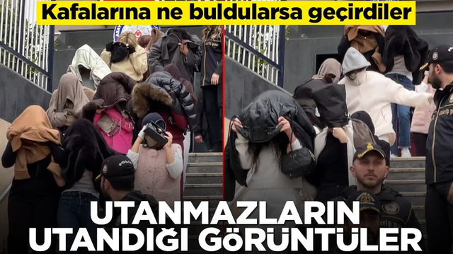 Kafalarına ne buldularsa ge&ccedil;irdiler! Utanmazların utandığı g&ouml;r&uuml;nt&uuml;ler