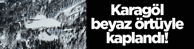 Karag&ouml;l, beyaz &ouml;rt&uuml;yle kaplandı!