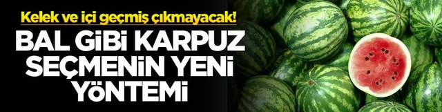 Kelek ve içi geçmiş çıkmayacak! Bal gibi karpuz seçmenin yeni yöntemi
