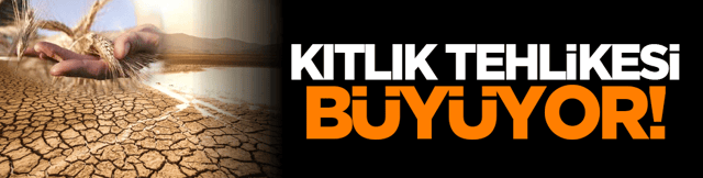 Kıtlık tehlikesi b&uuml;y&uuml;yor!