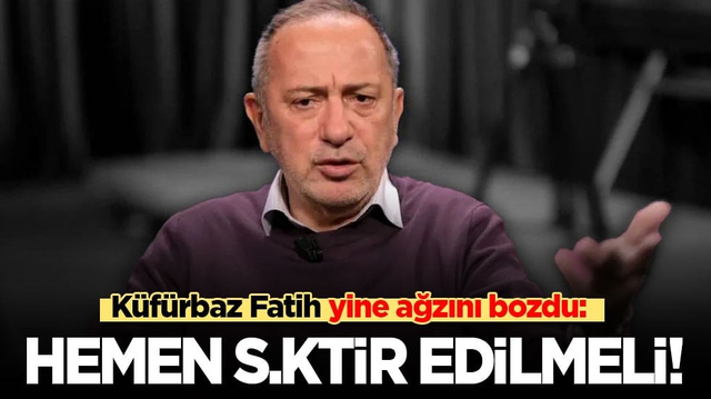 K&uuml;f&uuml;rbaz Fatih fuhuş&ccedil;u başkanı yazarken yine ağzını bozdu: Hemen s.ktir edilmeli!