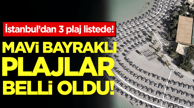 Mavi bayraklı plajlar belli oldu! İstanbul'dan 3 plaj listeye girdi!