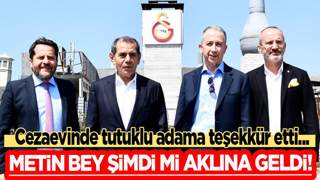Metin Bey şimdi mi aklına geldi Erden Timur! Tutuklu isme bir de &uuml;st&uuml;ne teşekk&uuml;r etti...
