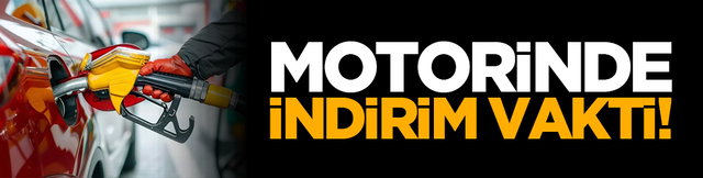 Motorinde indirim vakti!