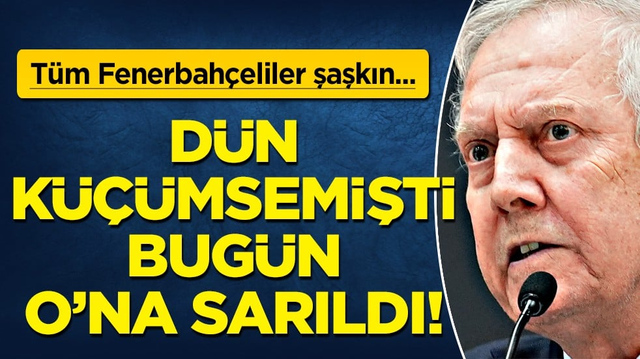Peki şimdi taraftar ne diyecek? Aziz Yıldırım'dan unutulmaz tepki: Bunlar İsmail Kartal'la devam edecekti