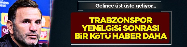 Peş peşe k&ouml;t&uuml; haberler! Trabzonspor ma&ccedil;ı sonrası Galatasaray'a bir &uuml;z&uuml;c&uuml; gelişme daha! 