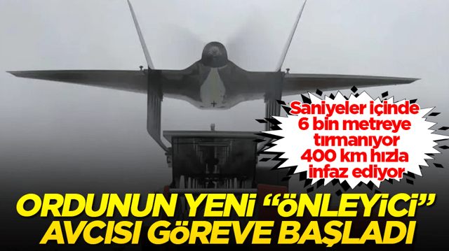 Saniyeler i&ccedil;inde 6 bin metreye tırmanıyor, 400 km hızla infaz ediyor! Ordunun yeni &ldquo;&ouml;nleyici&rdquo; avcısı g&ouml;reve başladı