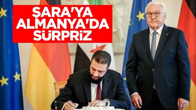 Şara'ya Almanya'da s&uuml;rpriz