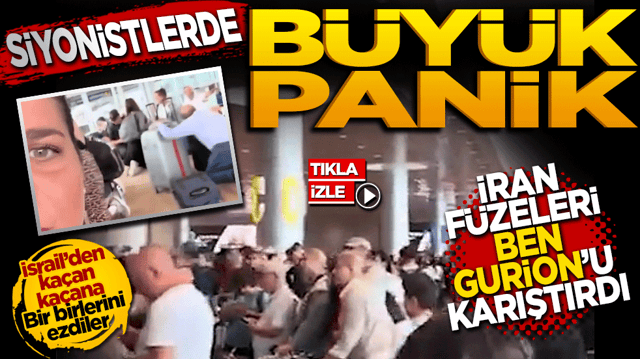 Siyonistlerde panik b&uuml;y&uuml;k: İran f&uuml;zeleri Ben Gurion'u karıştırdı!