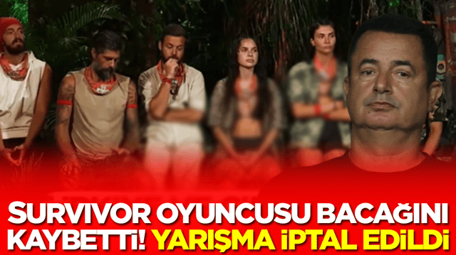 Survivor oyuncusu bacağını kaybetti: Yarışma iptal edildi