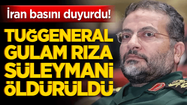 Tahran&rsquo;da "Besic" depremi! Komutan Gulam Rıza S&uuml;leymani f&uuml;zelerin hedefi oldu!