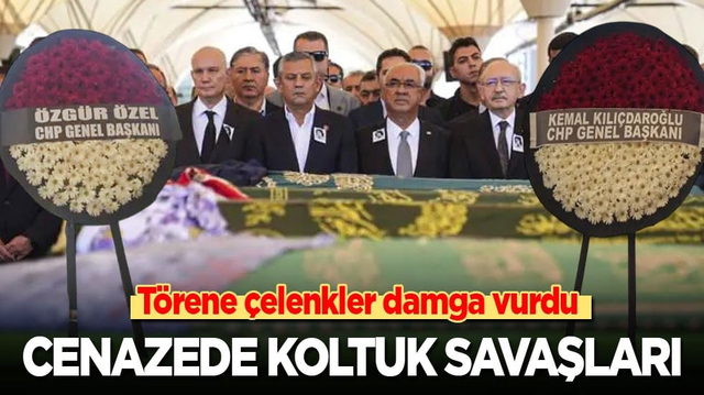 T&ouml;rene &ccedil;elenkler damga vurdu: Cenazede koltuk savaşları