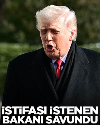 Trump istifası istenen bakanını savundu