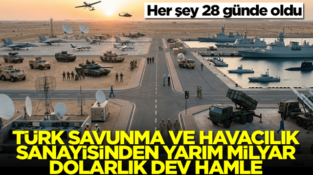 T&uuml;rk savunma ve havacılık sanayisinden yarım milyar dolarlık hamle! Her şey 28 g&uuml;nde oldu
