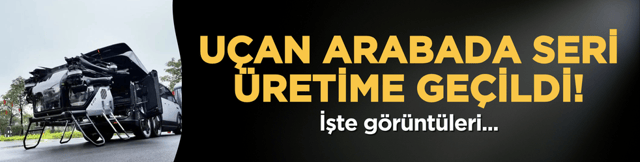 U&ccedil;an arabada seri &uuml;retime ge&ccedil;ildi: İşte g&ouml;r&uuml;nt&uuml;leri!